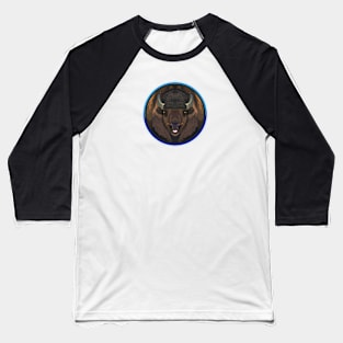 Bison Circle Baseball T-Shirt